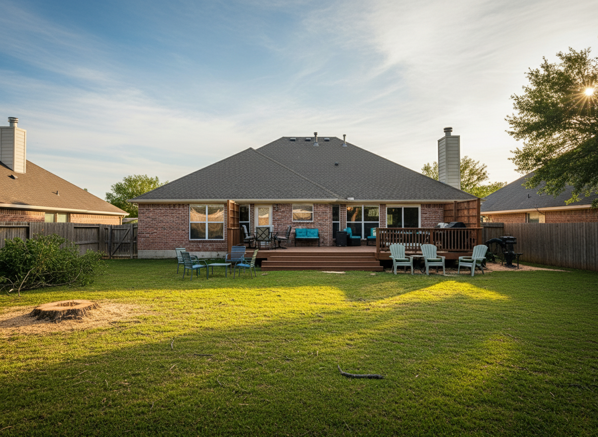 After tree service in McKinney